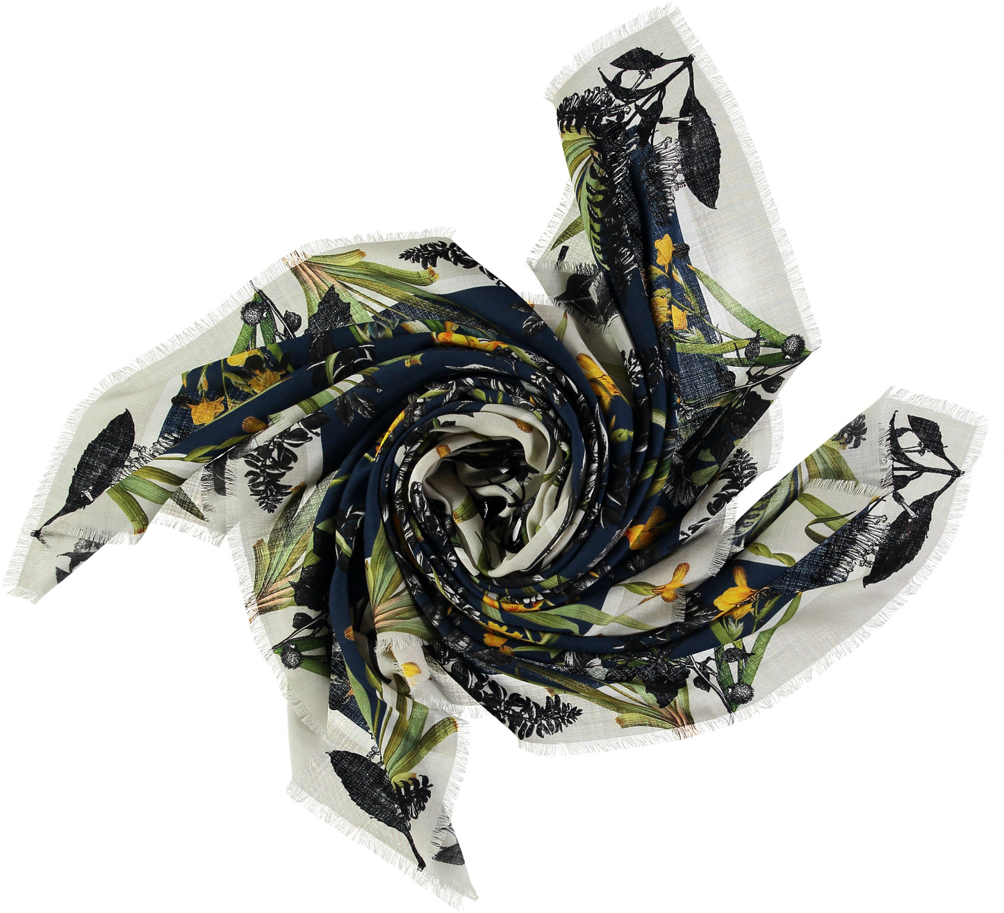 Fia Large Square Wool & Cashmere Scarf