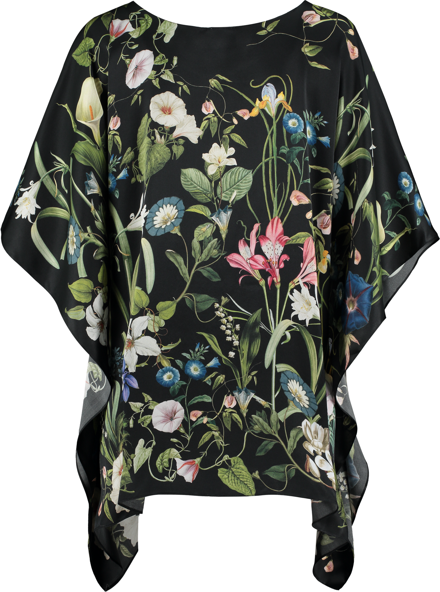 Silk Kaftan Leah Black