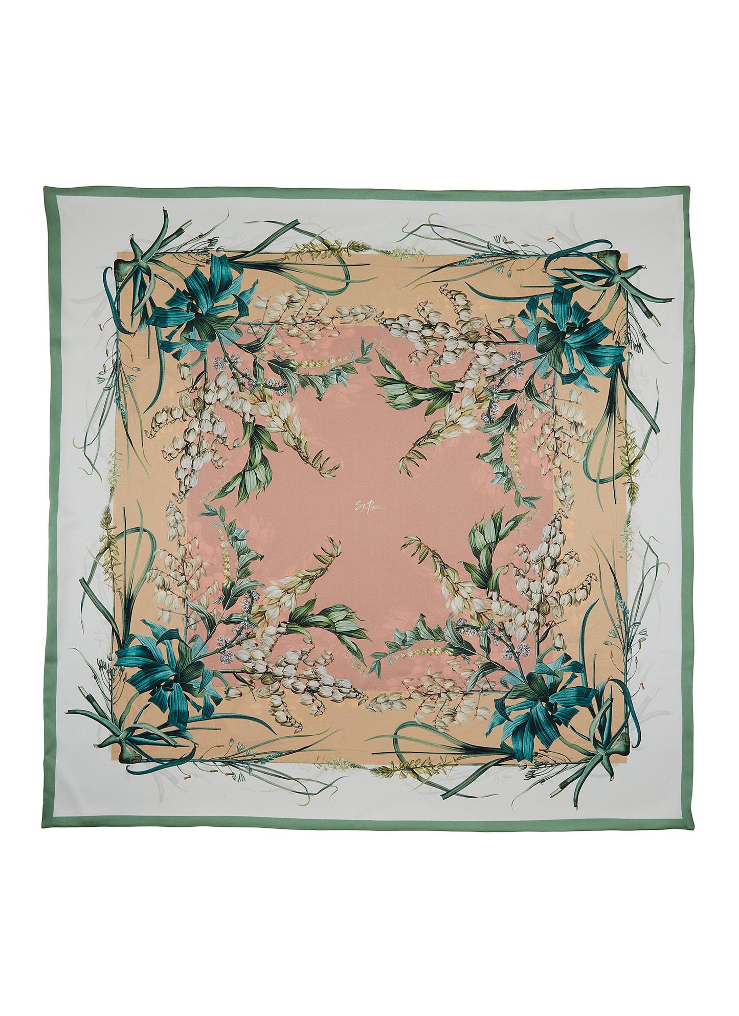 St. Piece London Valentina Large Square Silk Double-Sided Scarf