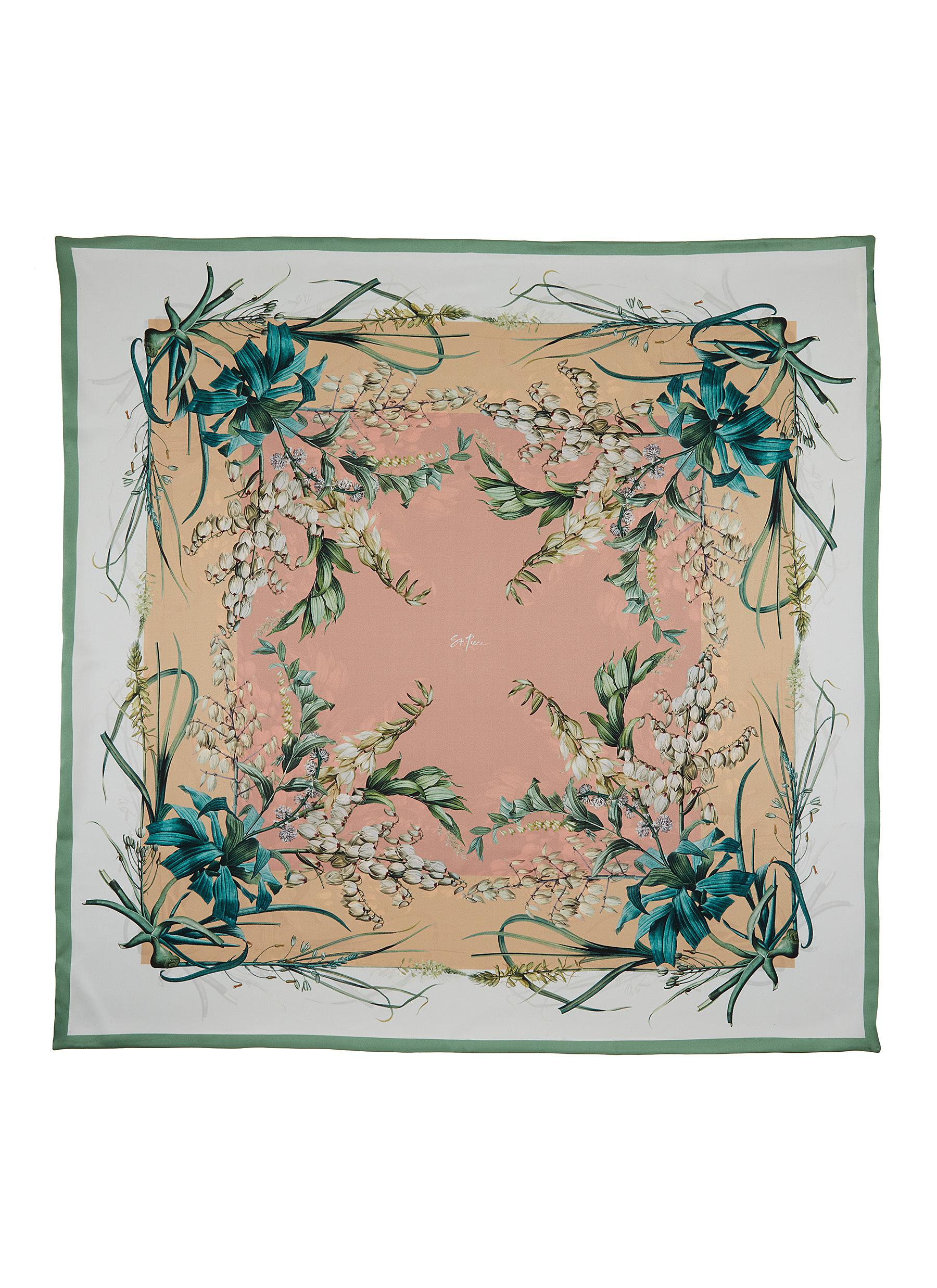 St. Piece London Valentina Large Square Silk Double-Sided Scarf