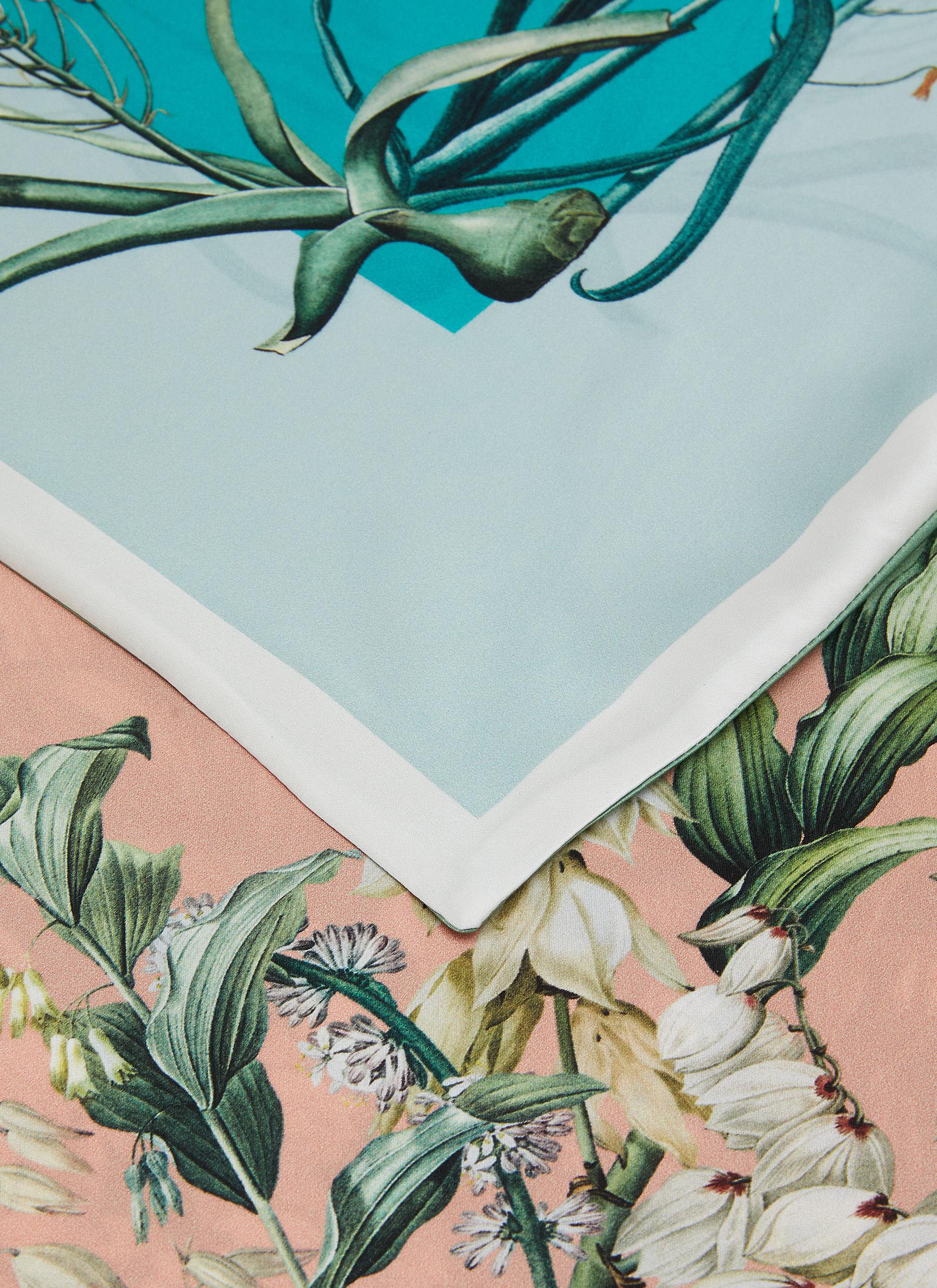 St. Piece London Valentina Large Square Silk Double-Sided Scarf