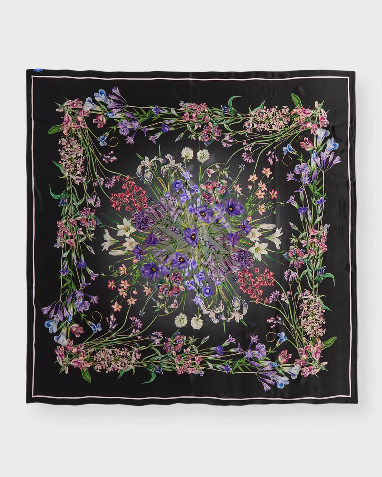 Trinity Large Square Silk Double-Sided Scarf