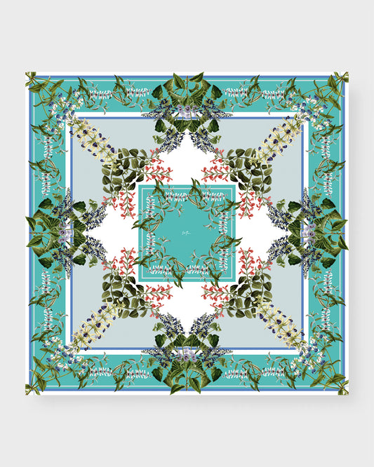 Nadine Large Square Silk Double-Sided Scarf