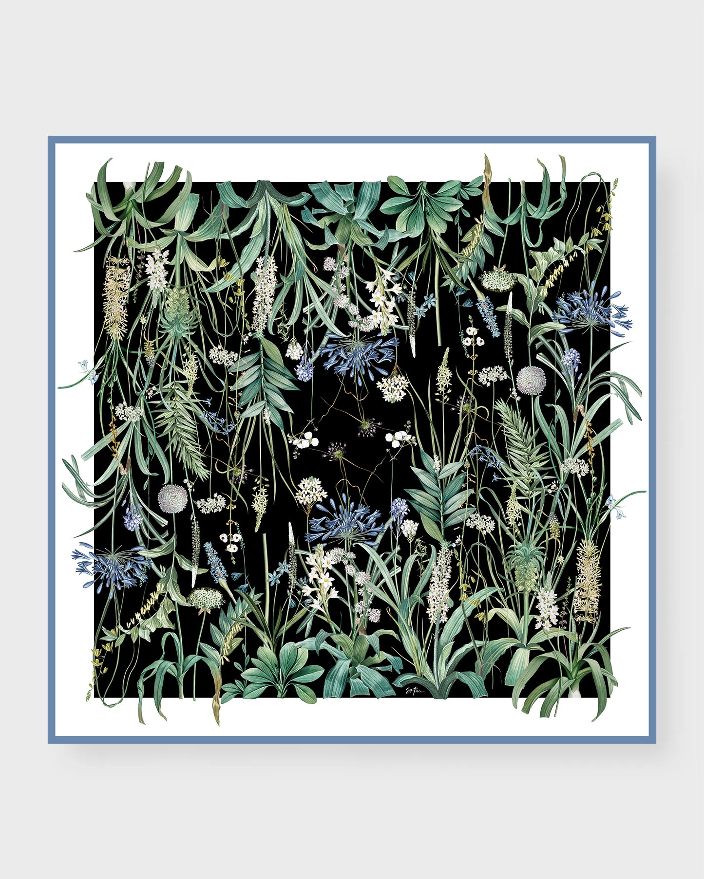 St. Piece London Vanessa Large Square Silk Double-Sided Scarf.