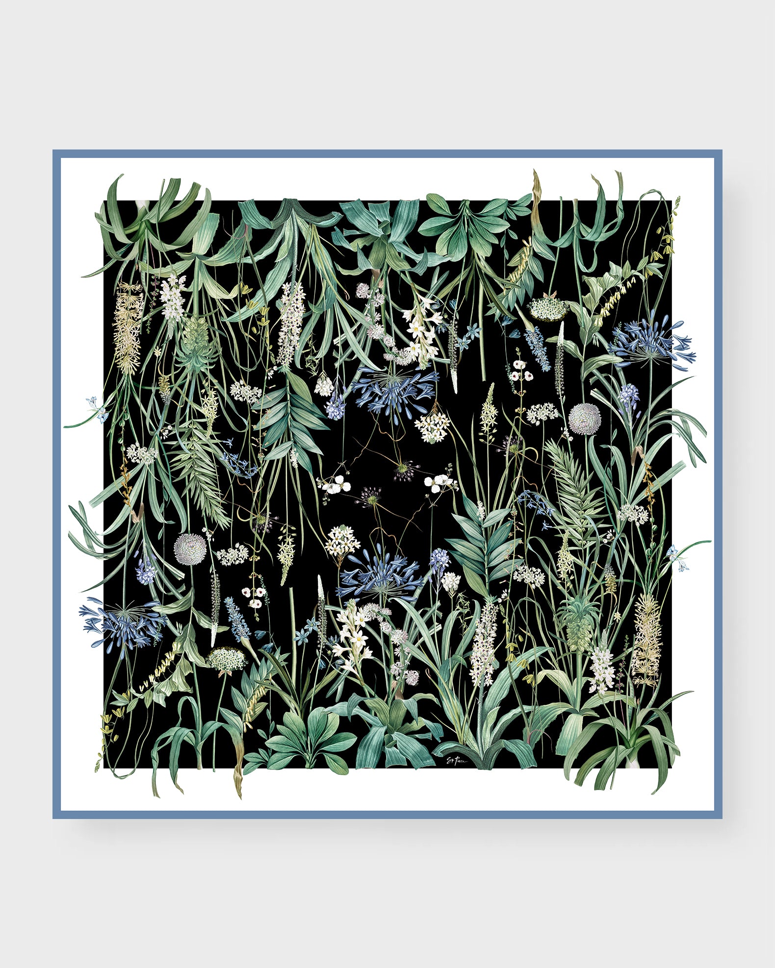 St. Piece London Vanessa Large Square Silk Double-Sided Scarf.