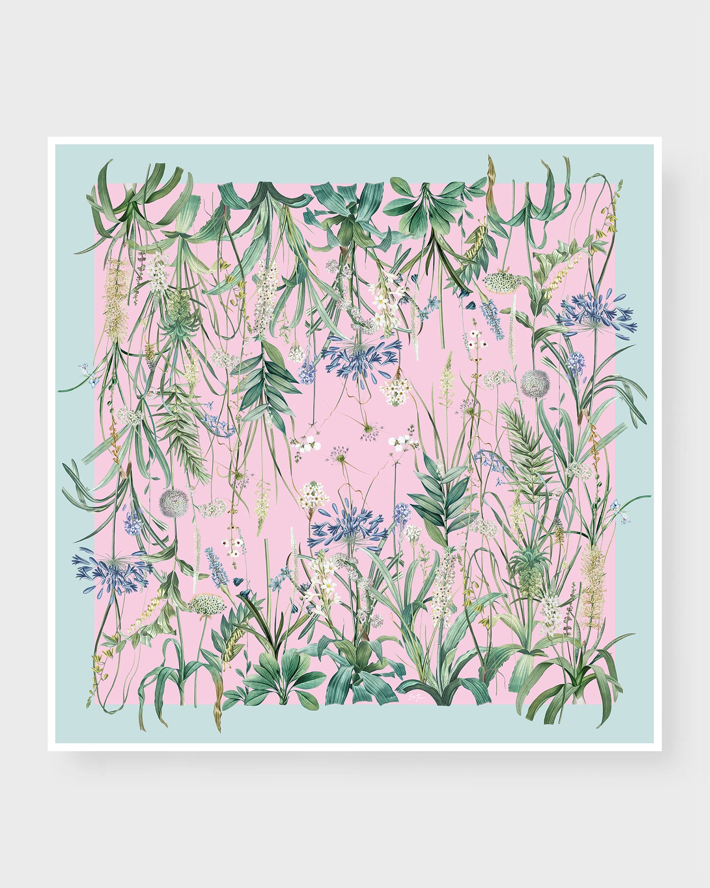 St. Piece London Vanessa Large Square Silk Double-Sided Scarf.