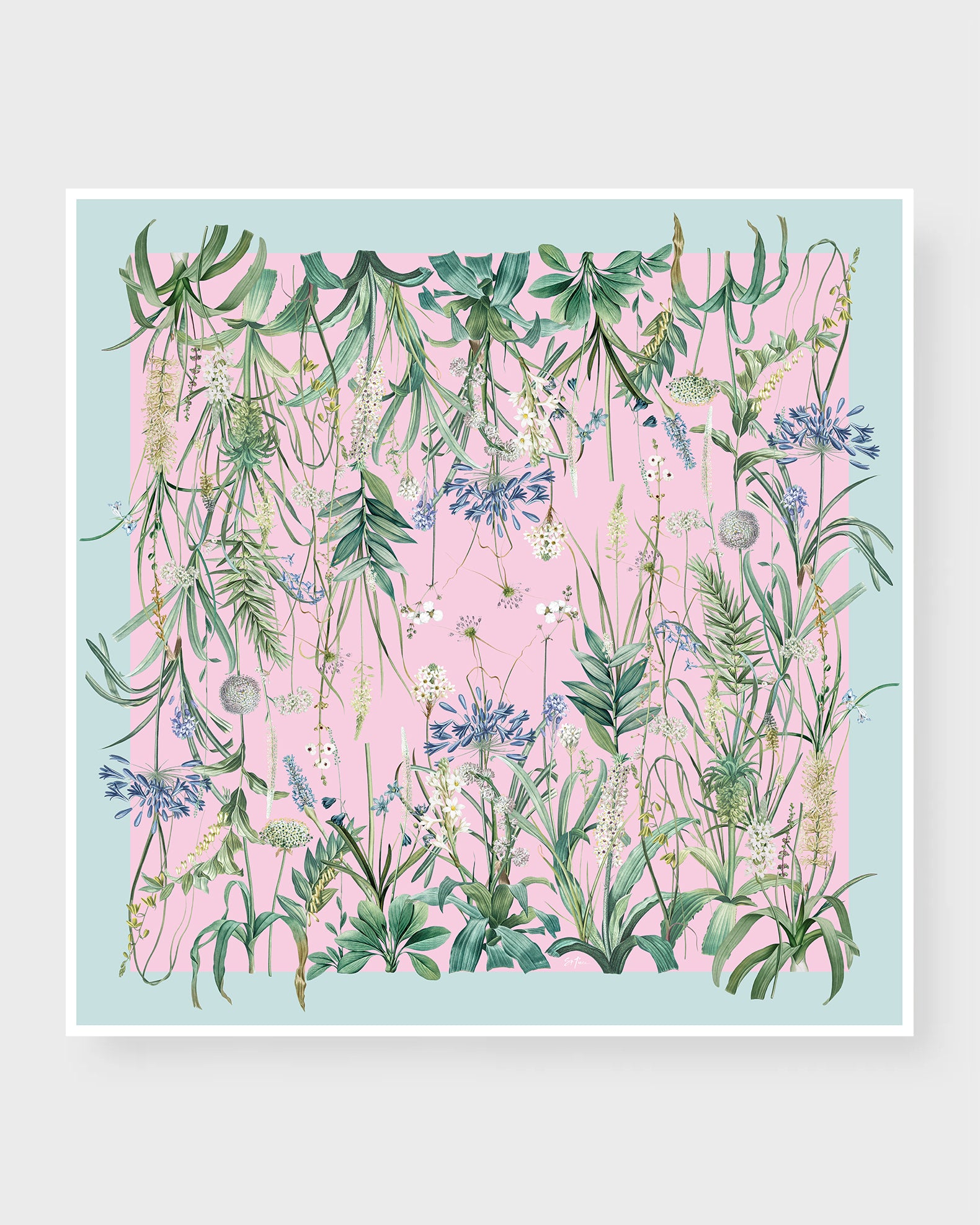 St. Piece London Vanessa Large Square Silk Double-Sided Scarf.