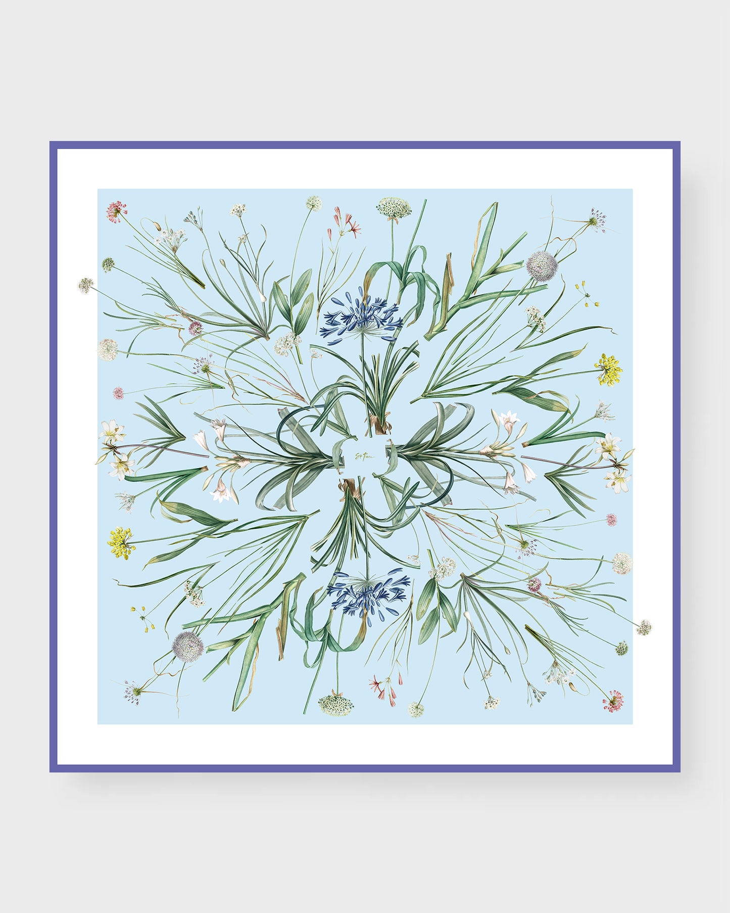 St. Piece London Vivienne Large Square Silk Double-Sided Scarf