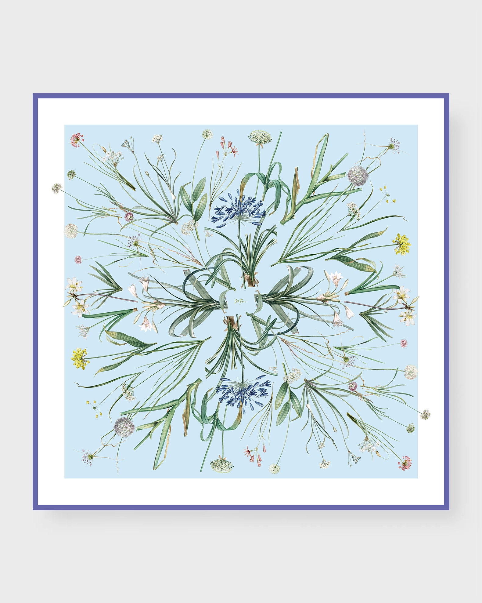 St. Piece London Vivienne Large Square Silk Double-Sided Scarf