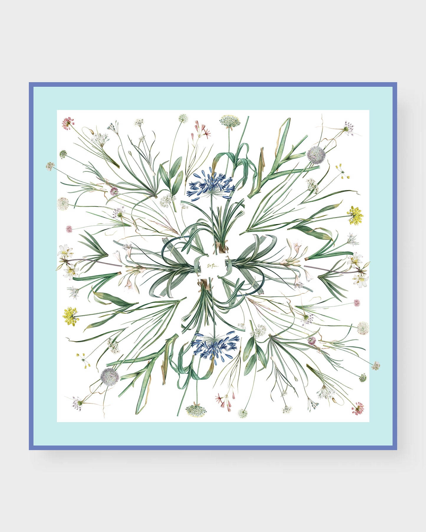 St. Piece London Vivienne Large Square Silk Double-Sided Scarf