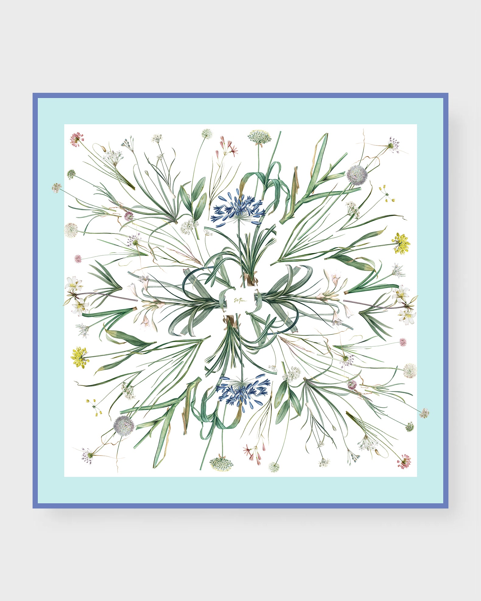 St. Piece London Vivienne Large Square Silk Double-Sided Scarf