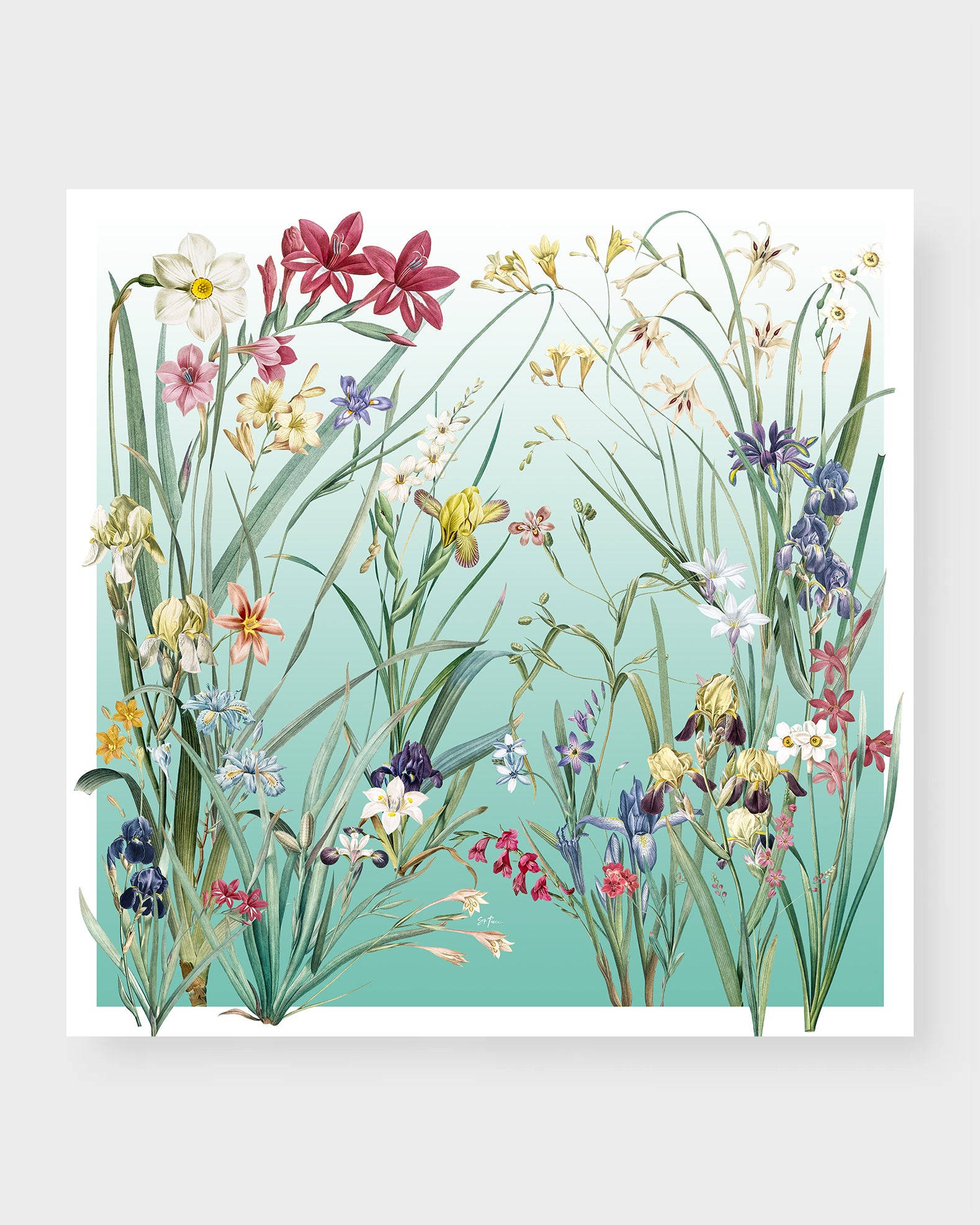 St. Piece London Valerie Large Square Silk Double-Sided Scarf