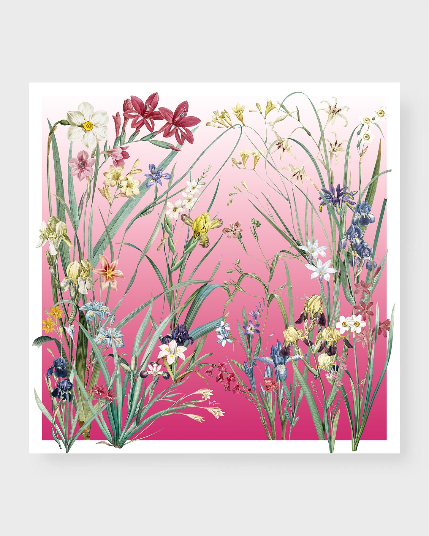 St. Piece London Valerie Large Square Silk Double-Sided Scarf