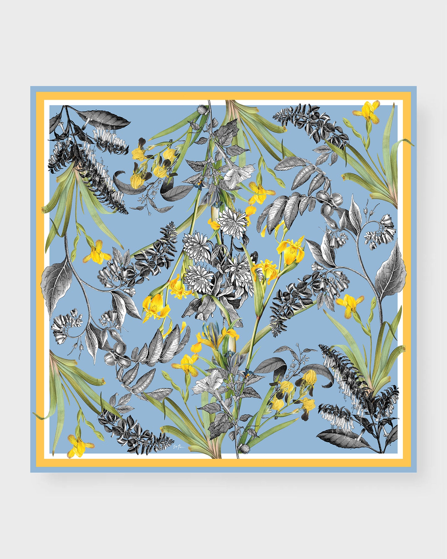 St. Piece London Vita Large Square Silk Double-Sided Scarf