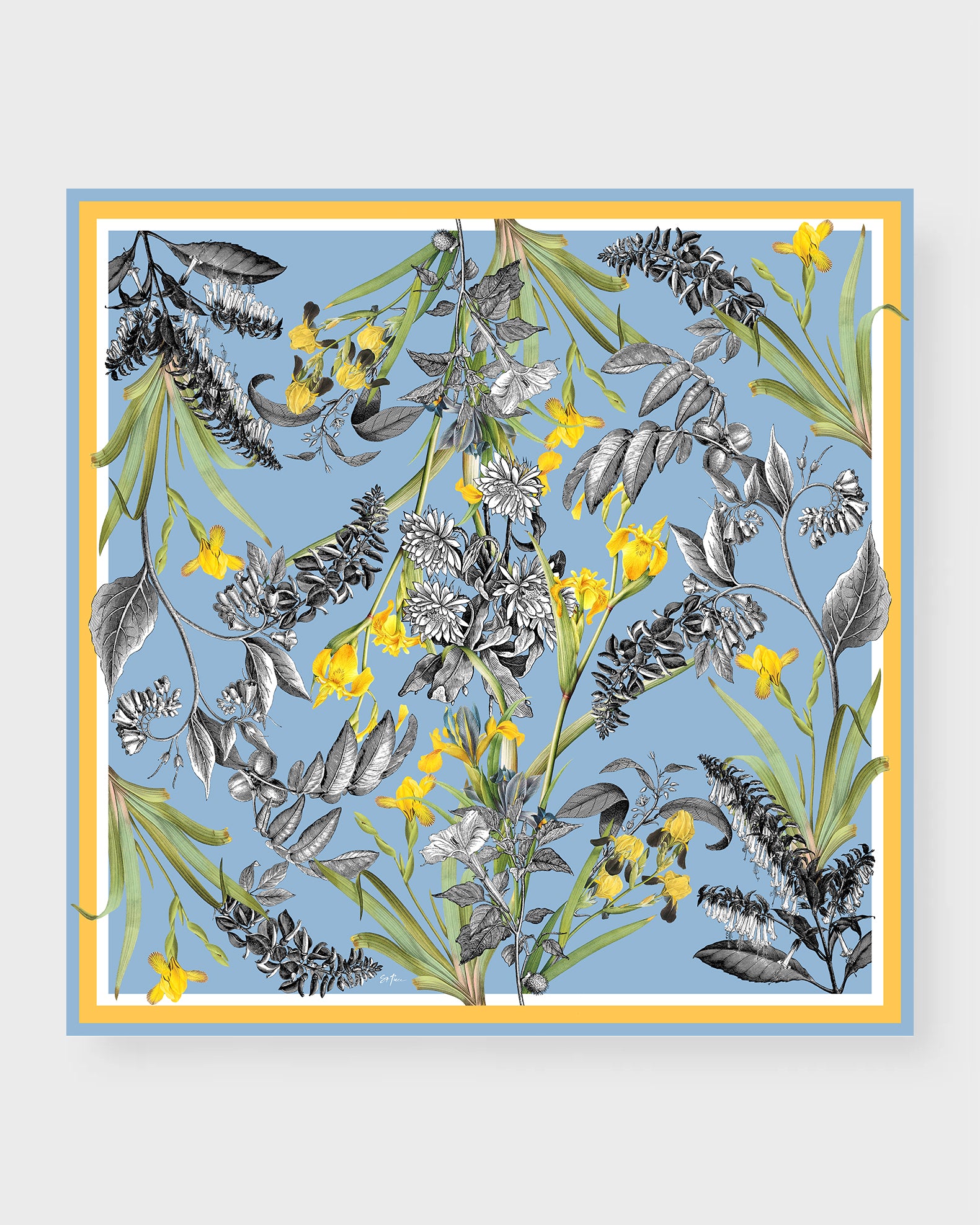 St. Piece London Vita Large Square Silk Double-Sided Scarf