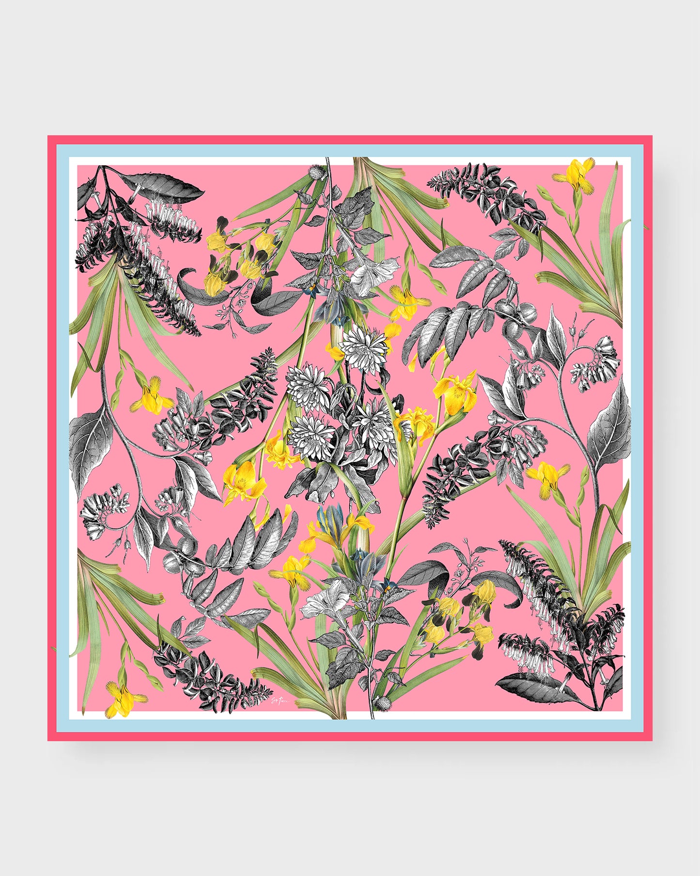 St. Piece London Vita Large Square Silk Double-Sided Scarf