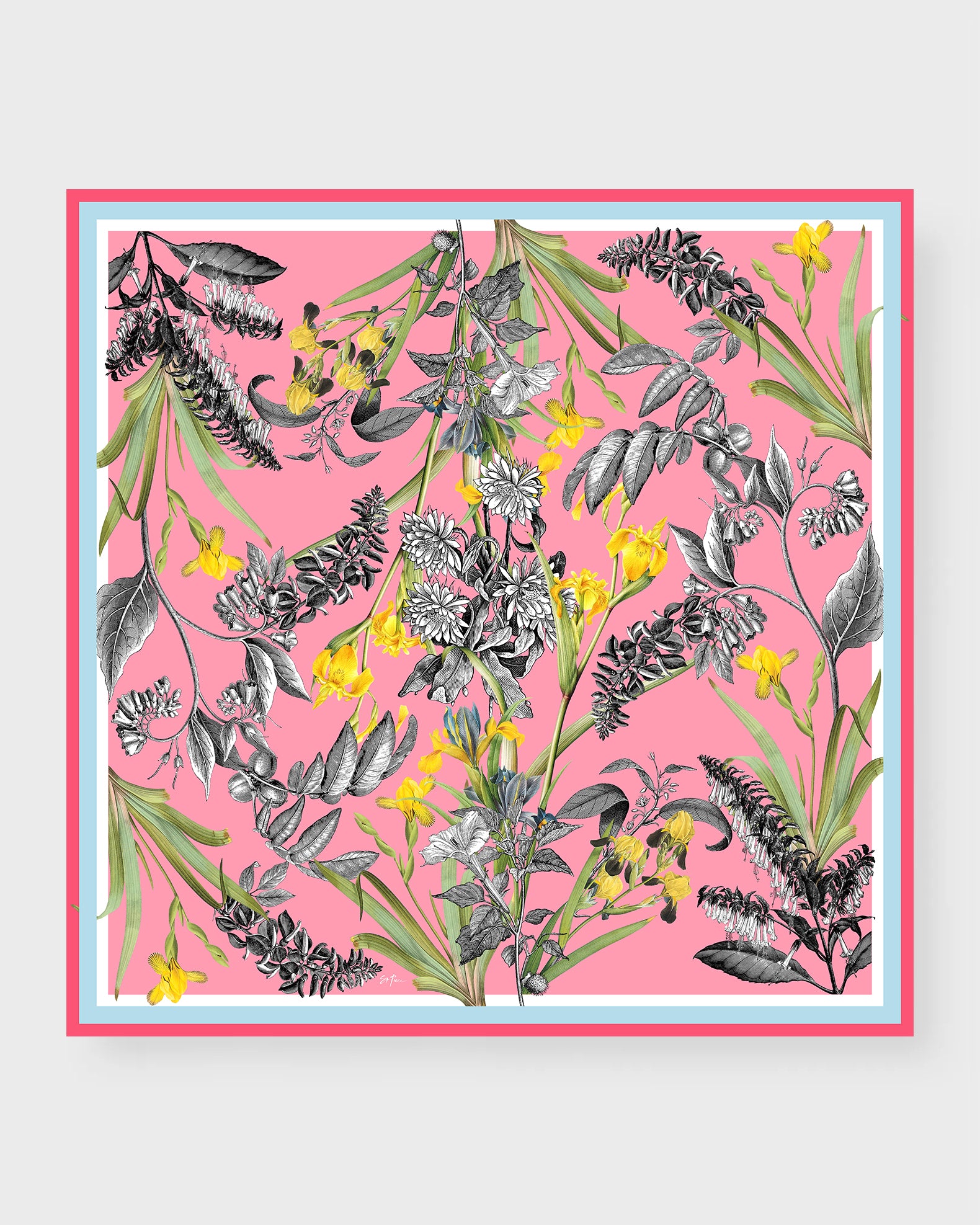 St. Piece London Vita Large Square Silk Double-Sided Scarf