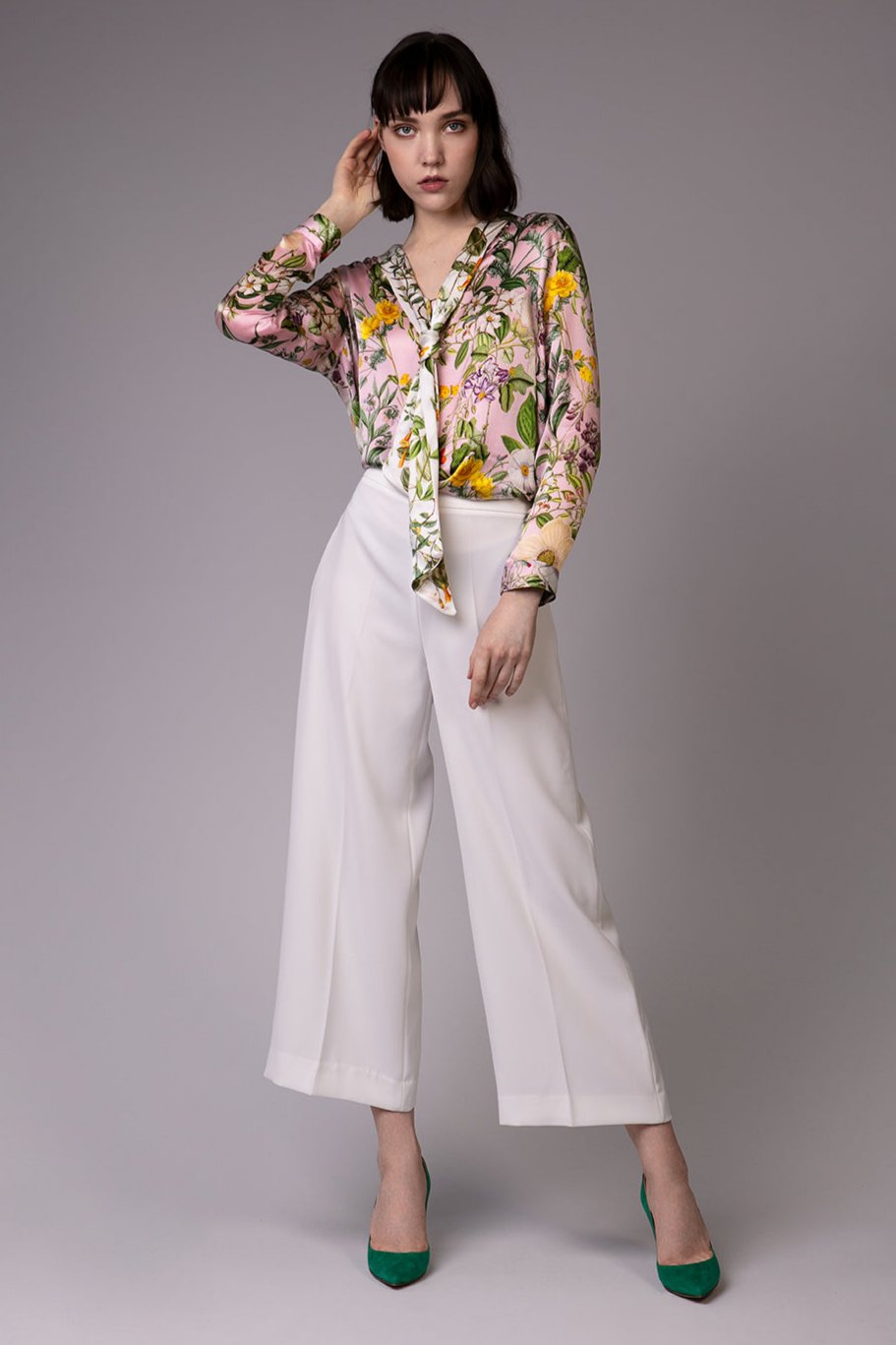 Silk Pussy-bow Blouse Karen