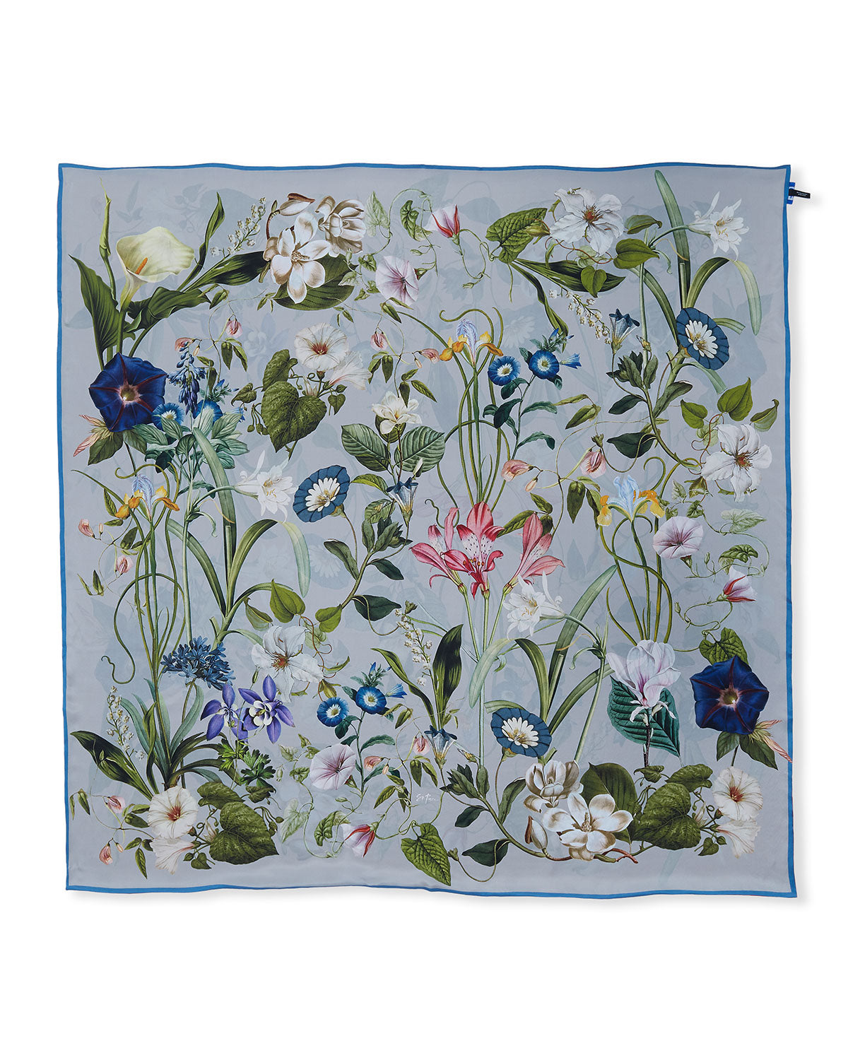 Leah Large Square Silk Double-Sided Scarf