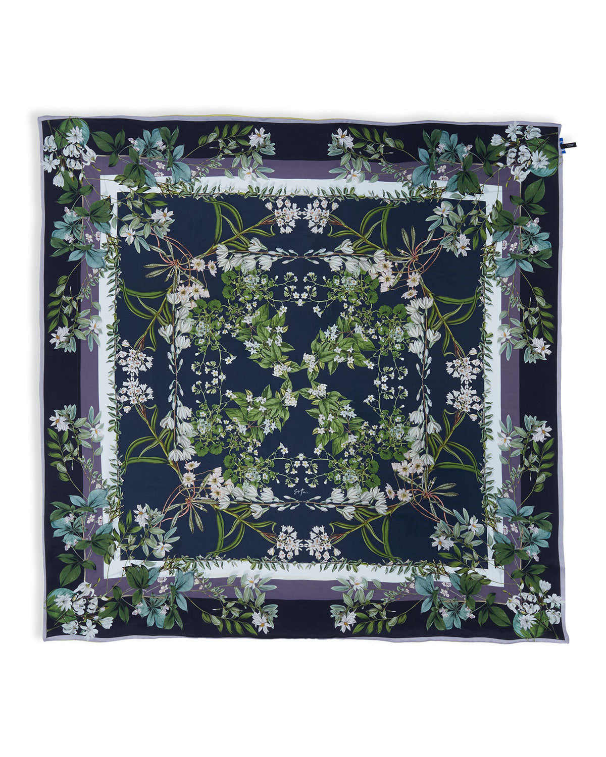 Louise Large Square Silk Double-Sided Scarf