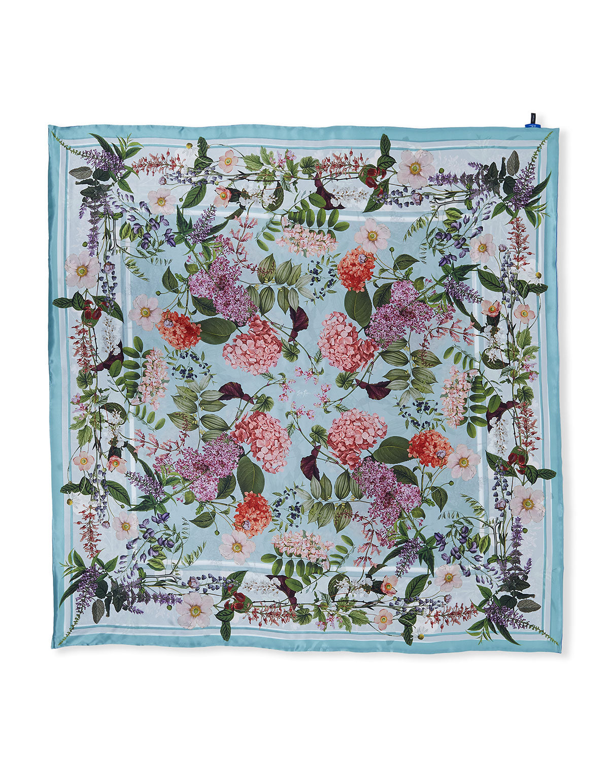 Libby Large Square Silk Double-Sided Scarf