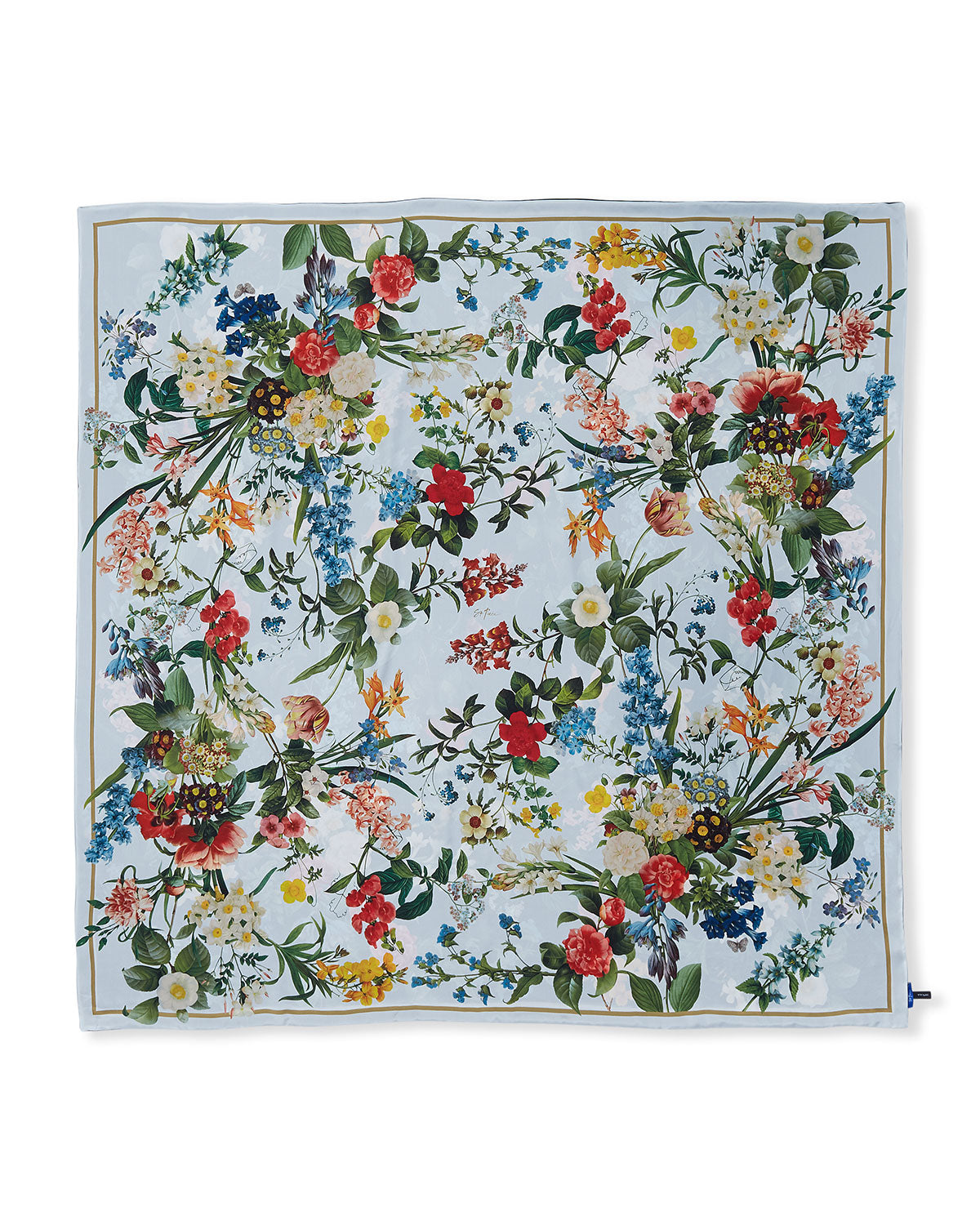 Laura Large Square Silk Double-Sided Scarf
