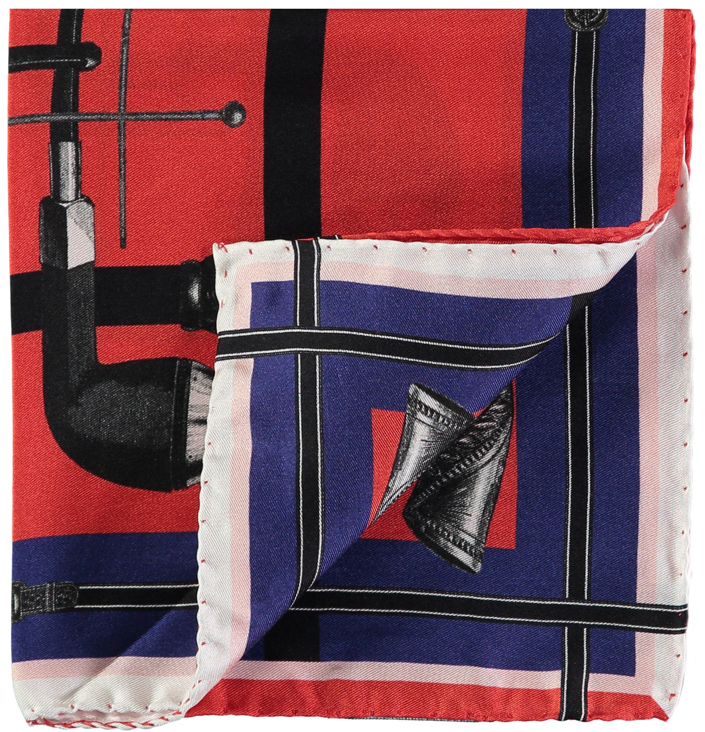 Doyle Printed Silk Twill Pocket Square