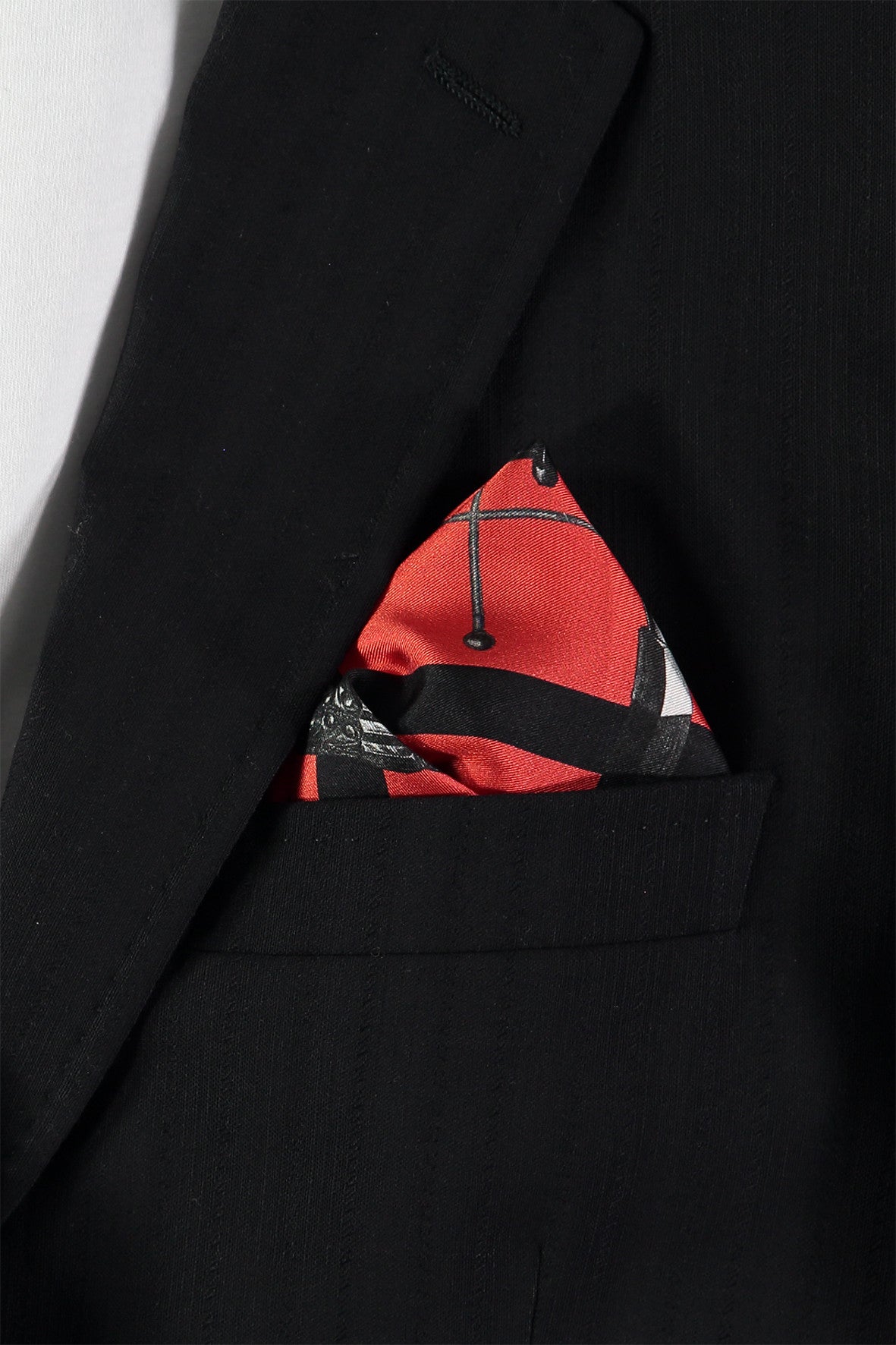 Doyle Printed Silk Twill Pocket Square