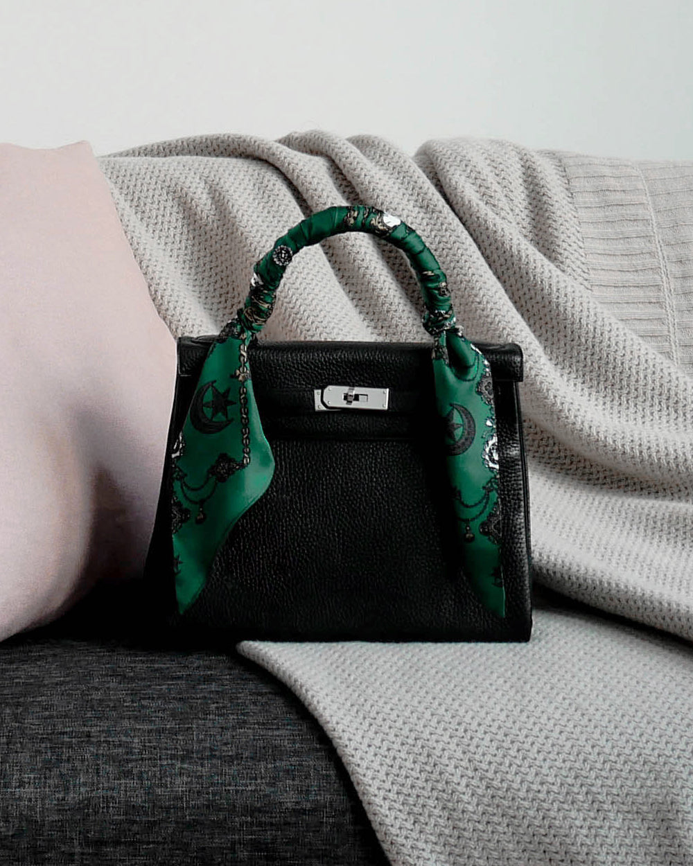 St. Piece London Ida Silk Skinny Scarf