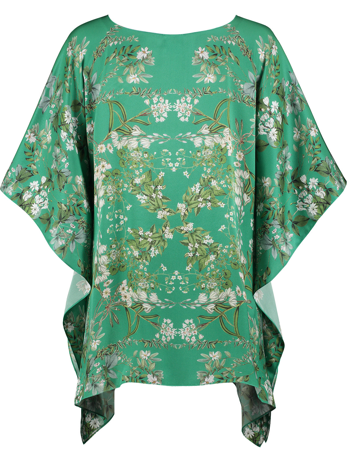 Silk Kaftan Louise Green