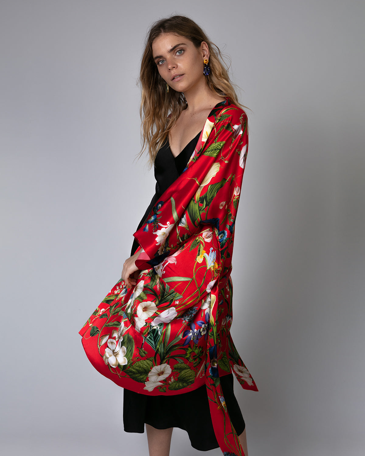 Silk Kimono Lauren Pink