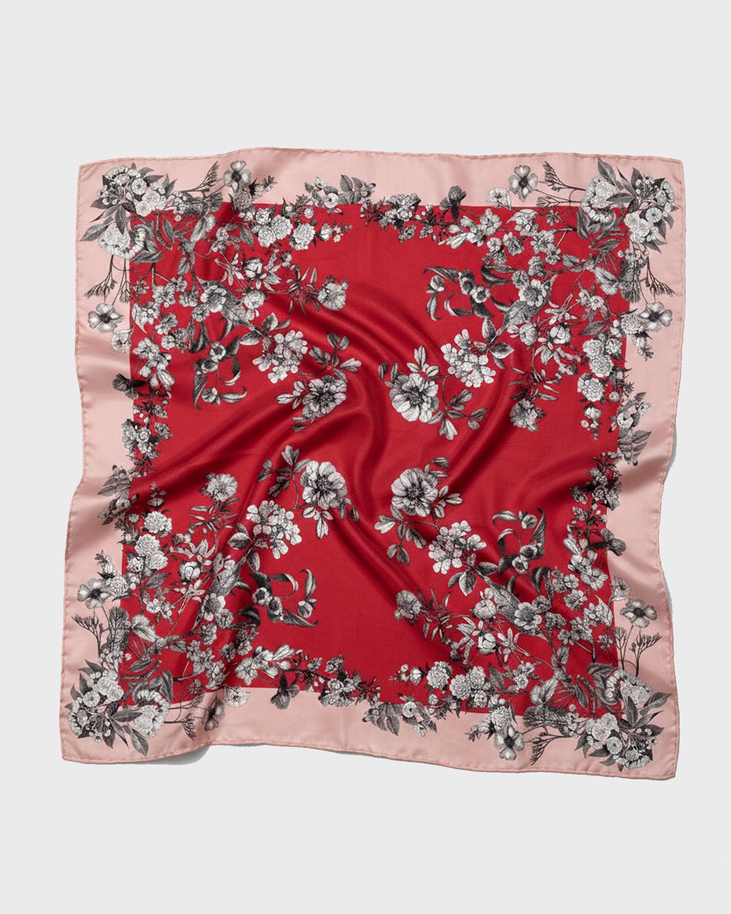 St Piece Mia Red silk scarf