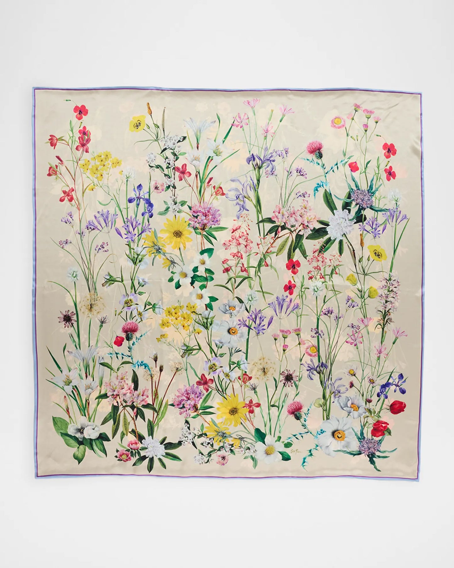 Whitney silk double sided scarf