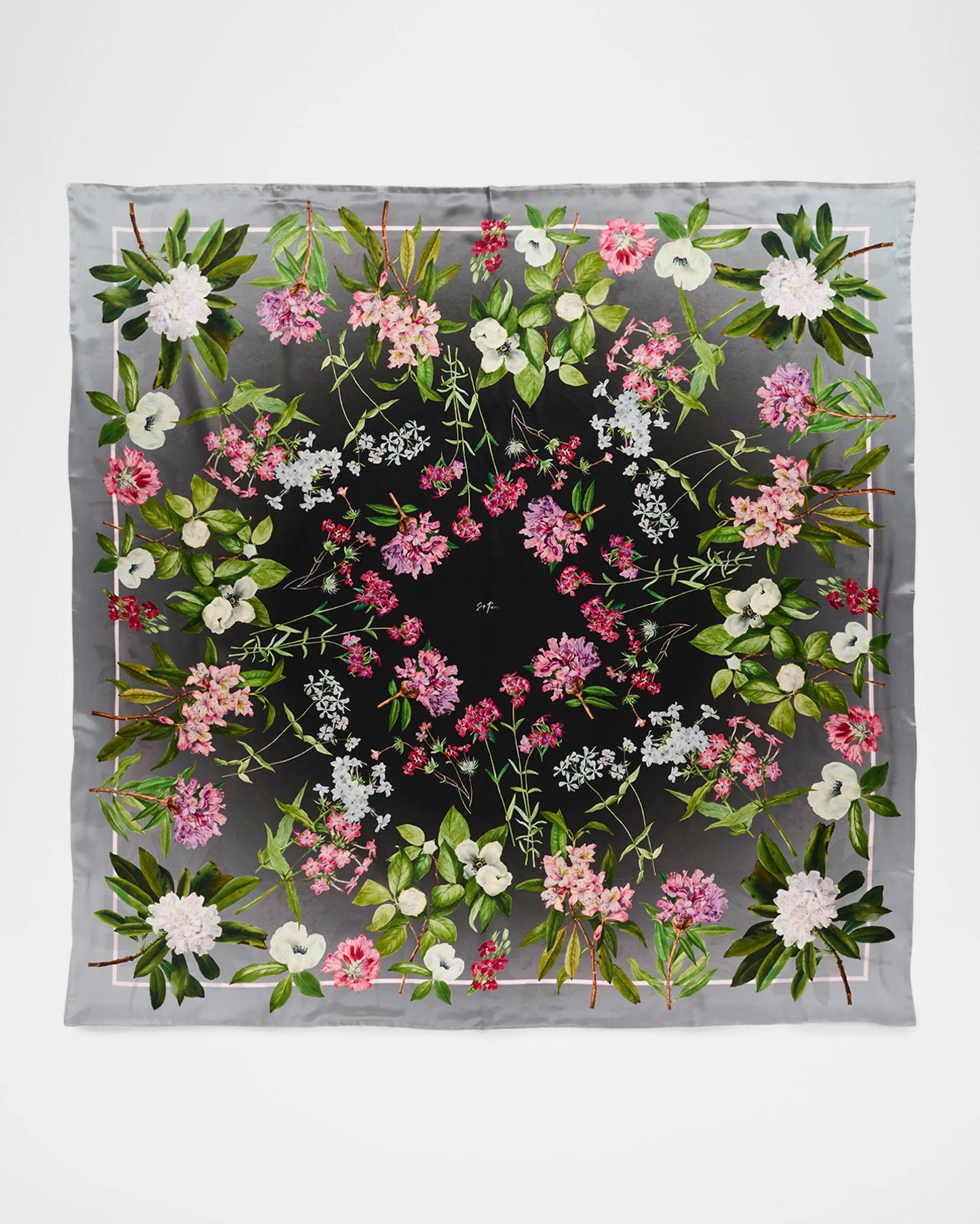 Brandi large silk double sided scarf