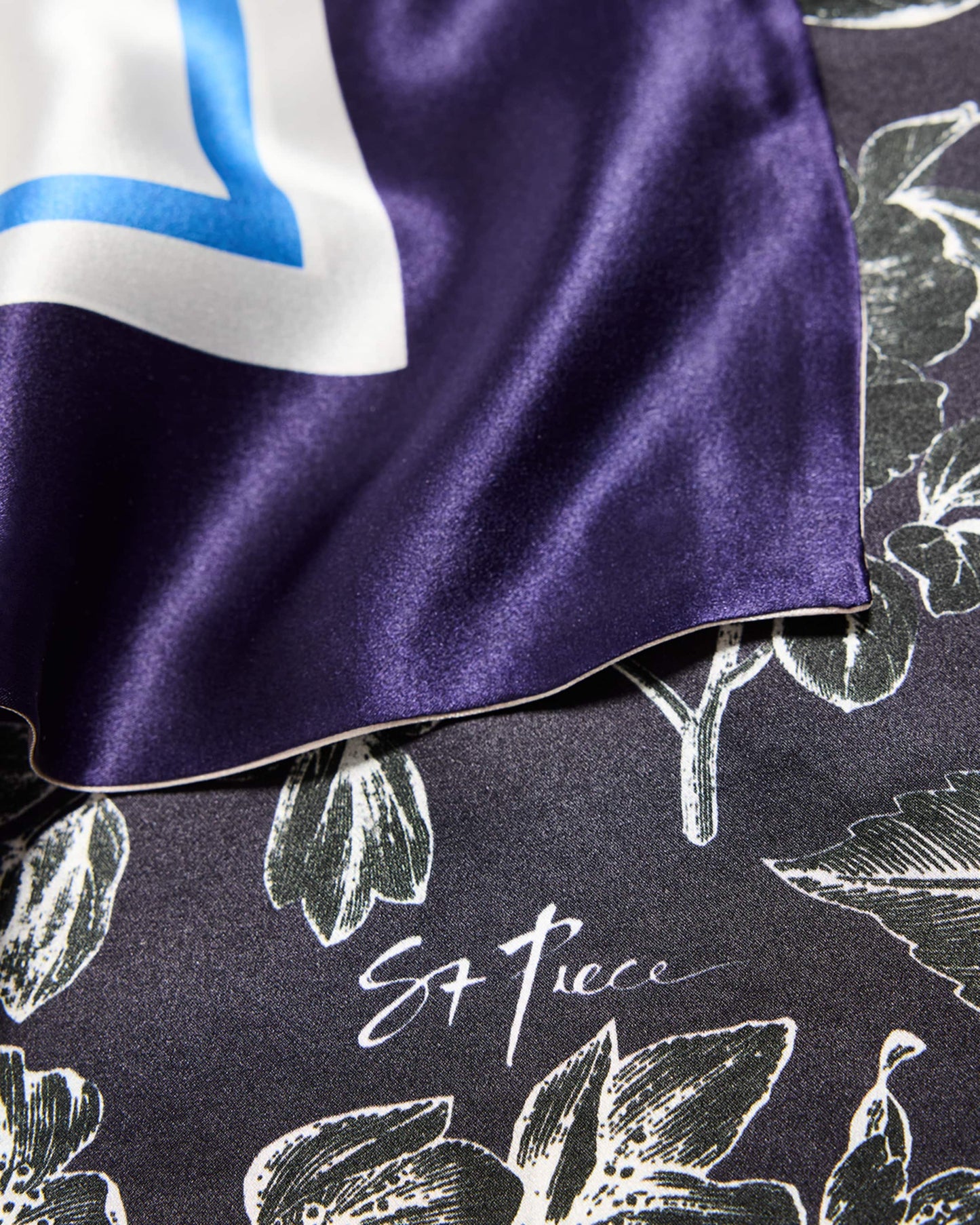 Blair large silk double sided scarf