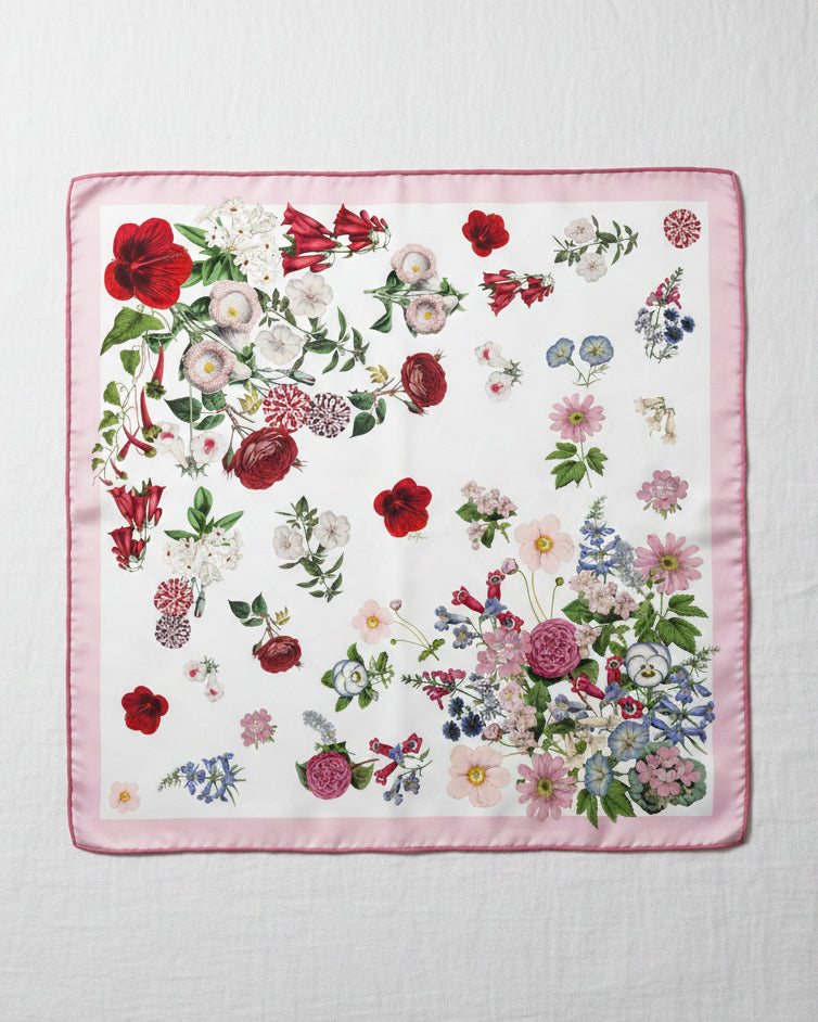 St Piece Bonnie White silk scarf