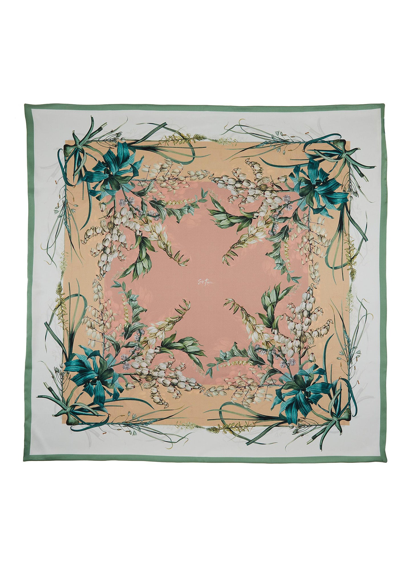 Valentina Large Square Silk Double-Sided Scarf