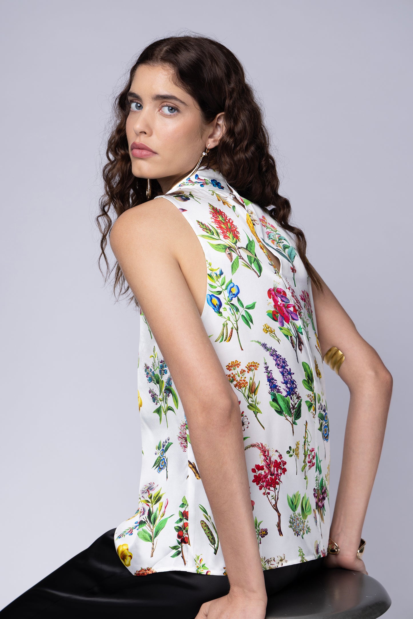 Silk Jennie Top Carmen White
