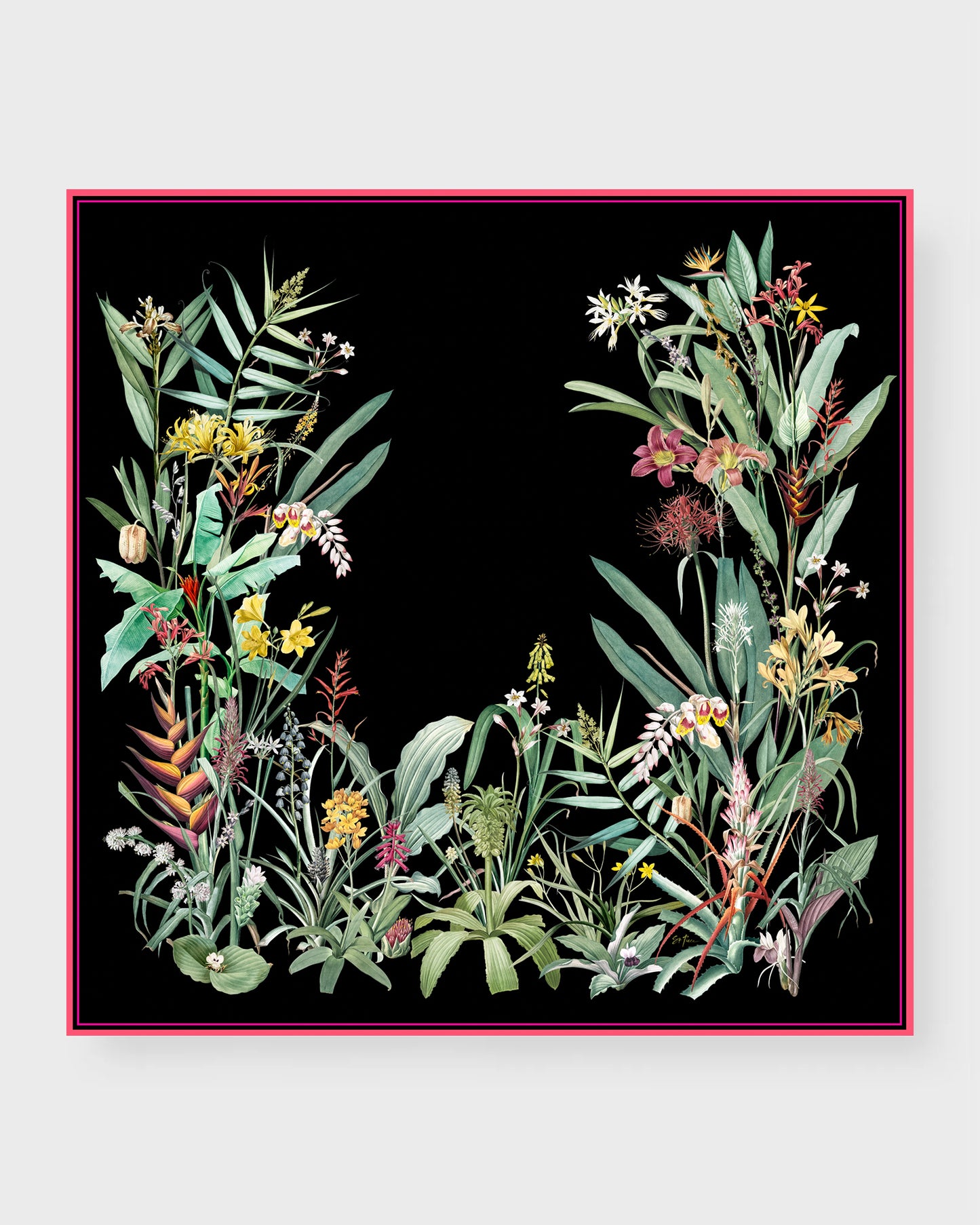 Ailee large silk double-sided scarf