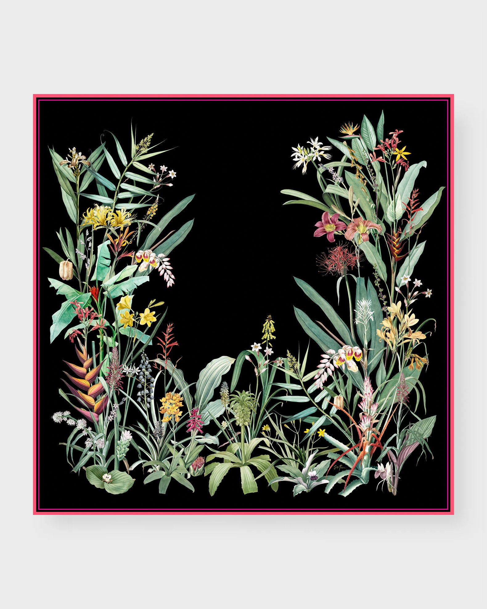 Ailee large silk double-sided scarf