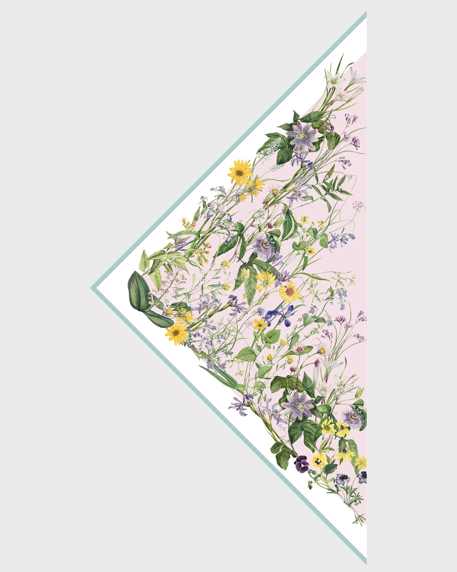 st piece Courtney silk triangle scarf