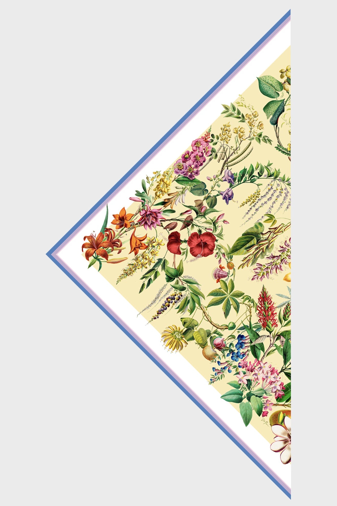 St Piece Clara large  silk triangle scarf