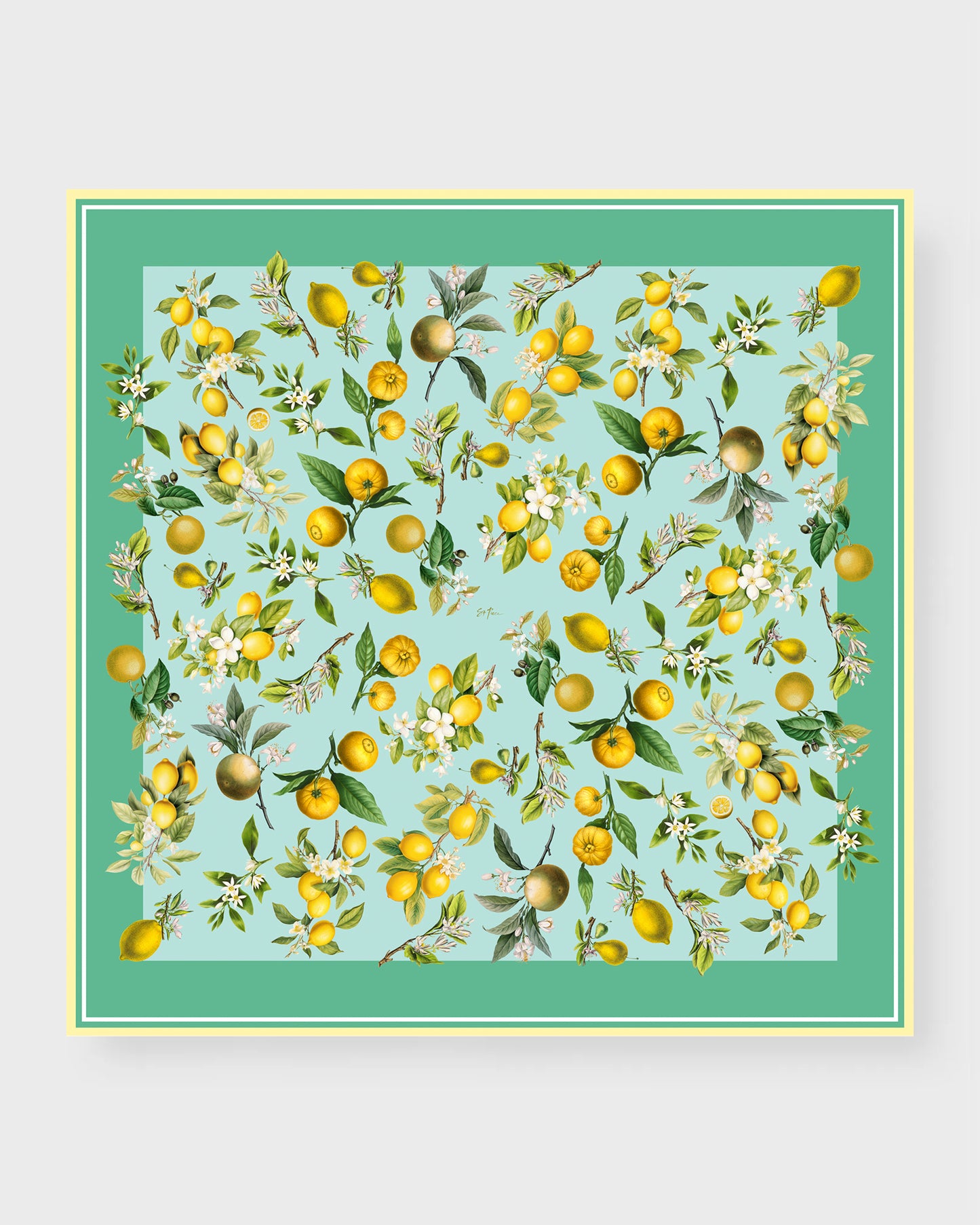 St Piece Chloe Mint Medium Square Silk Scarf