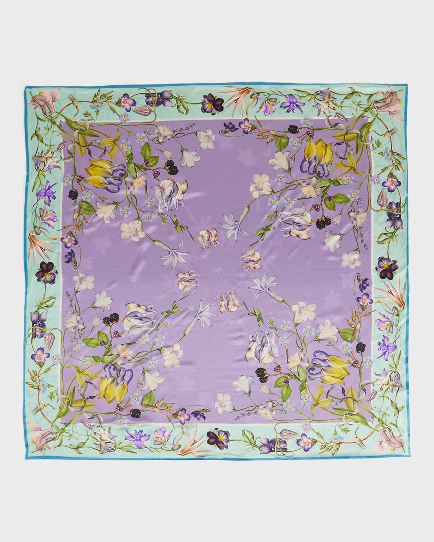 Samantha Large Square Silk Double-Sided Scarf