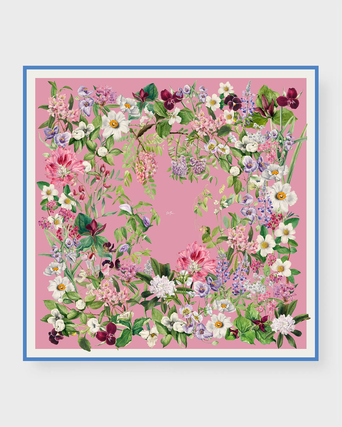 Brittany silk double sided scarf