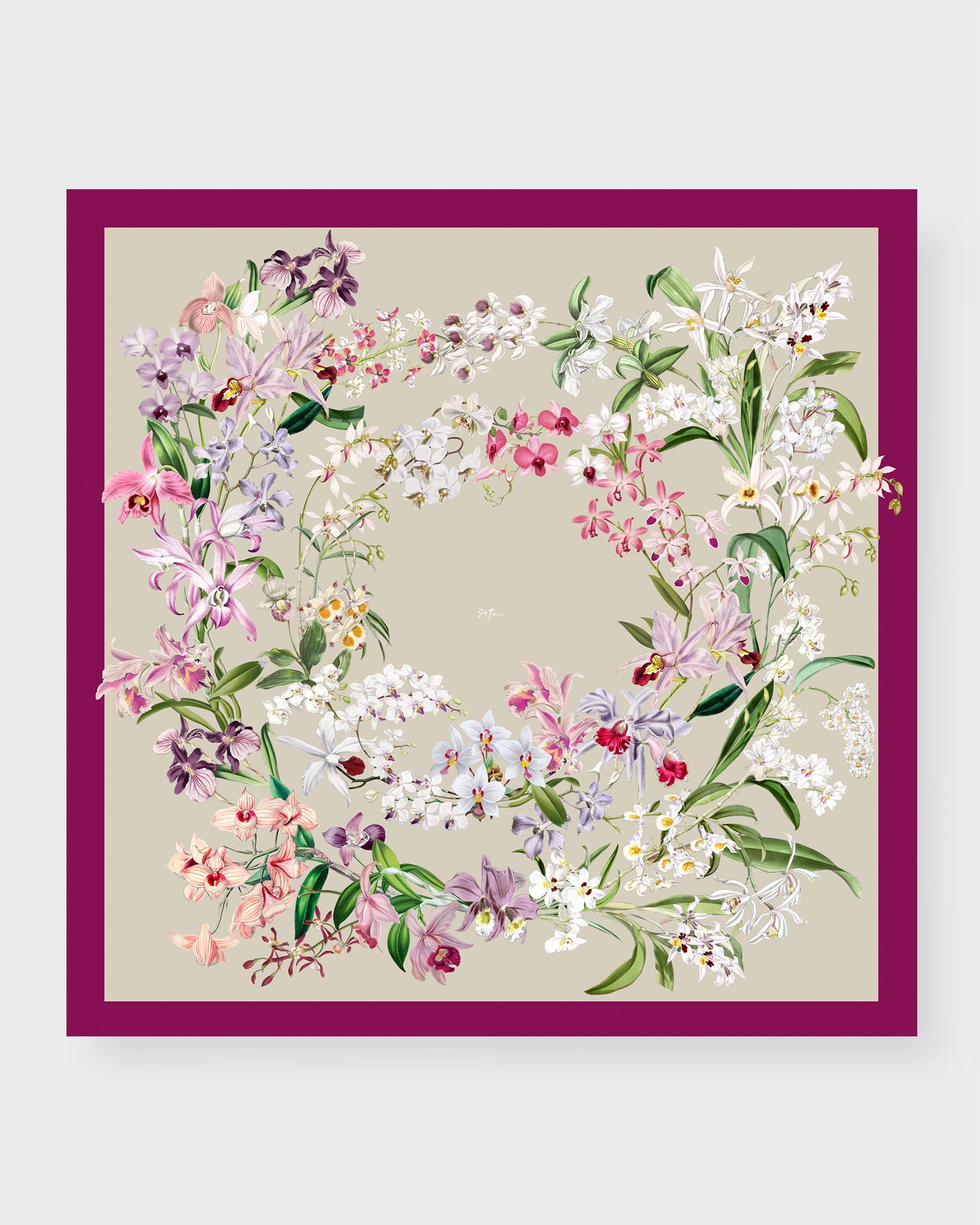 Bae Silk Double-Sided Scarf