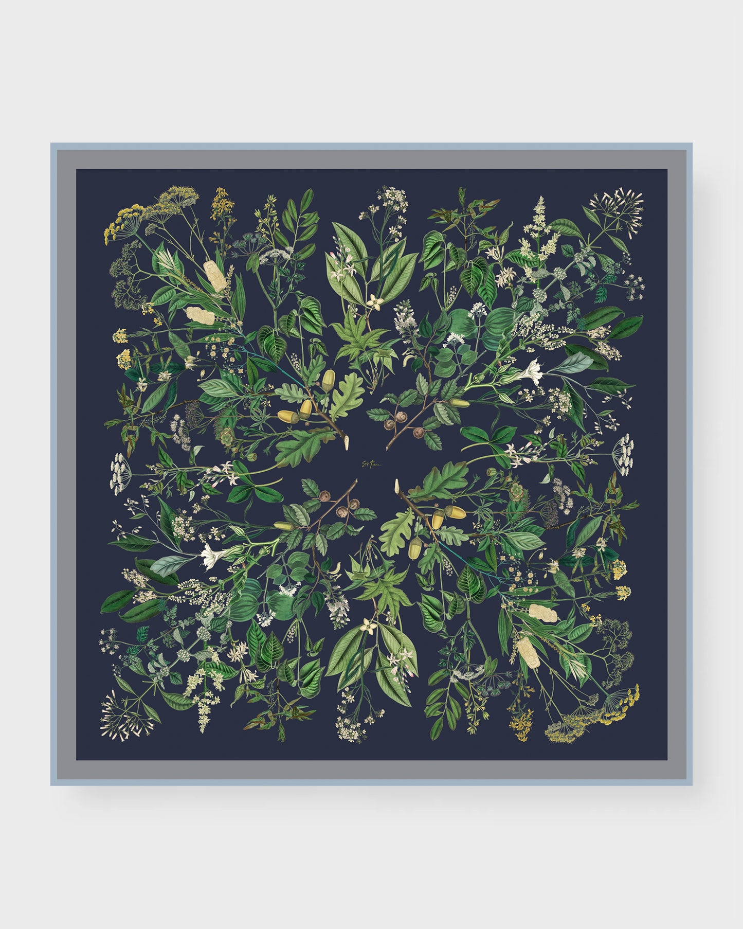 Brienne silk double sided scarf