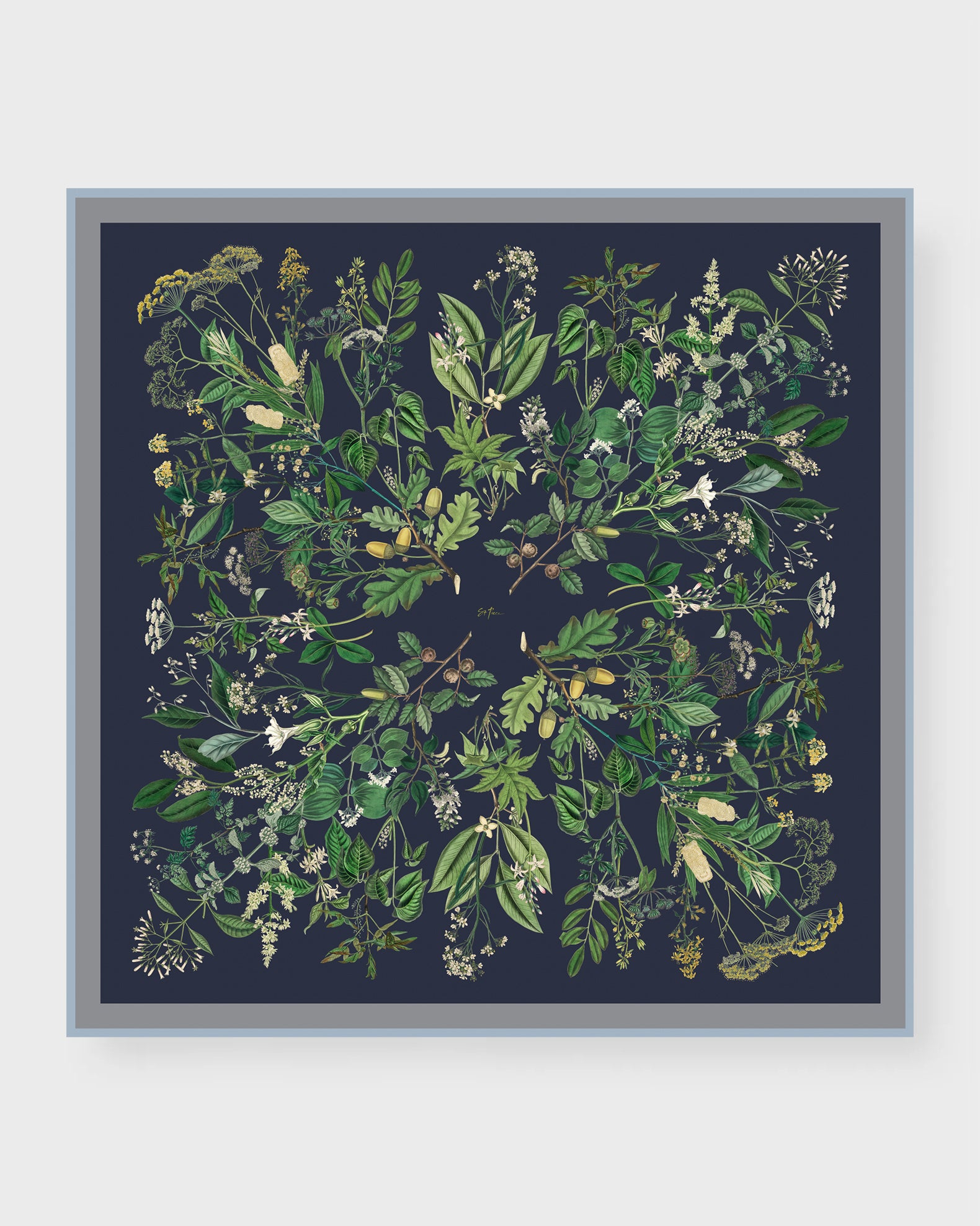 Brienne silk double sided scarf