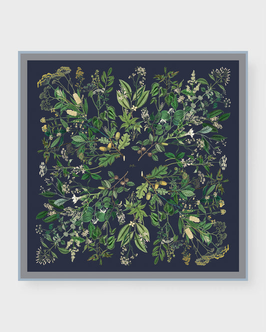 Brienne silk double sided scarf