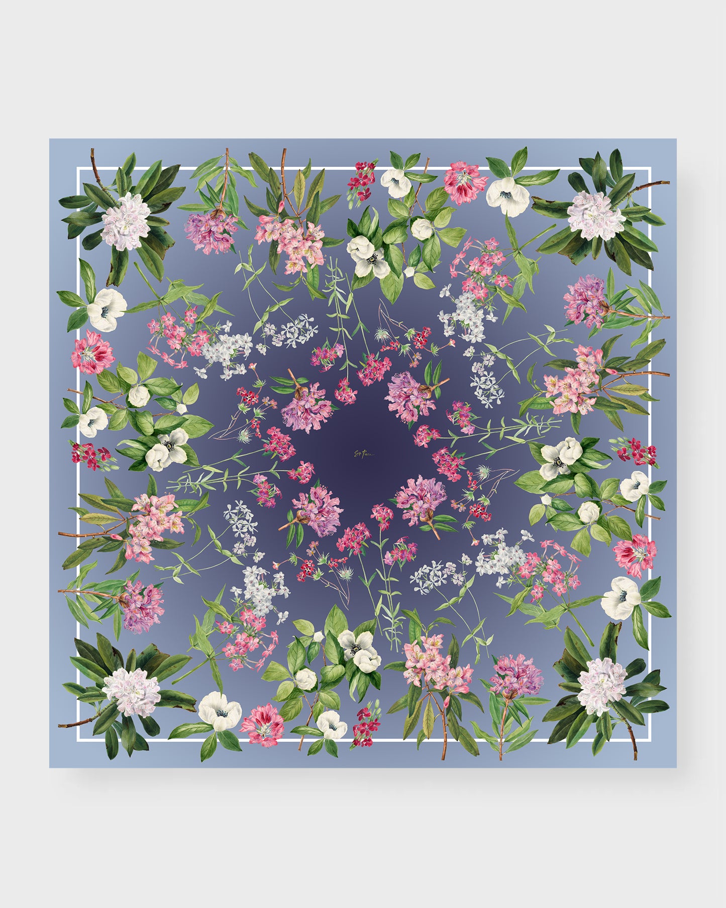 Brandi silk double sided scarf